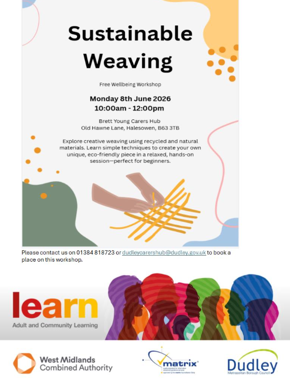 Brett Young Carers' Hub - Sustainable Weaving Workshop